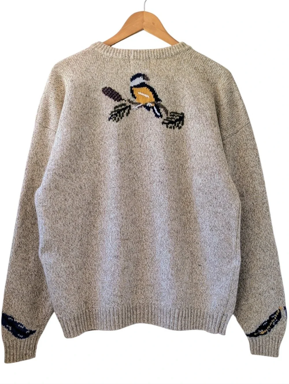Vintage Cotton/Wool Northern Reflections Bird Themed Cardigan - Picture 2 of 11